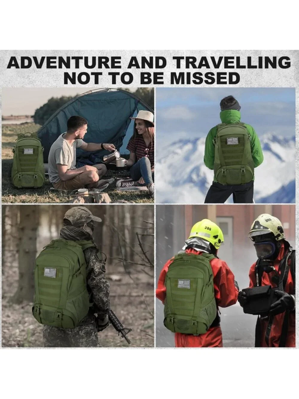 Tactical Hiking Backpack 30L Waterproof Military Day Pack with Molle System